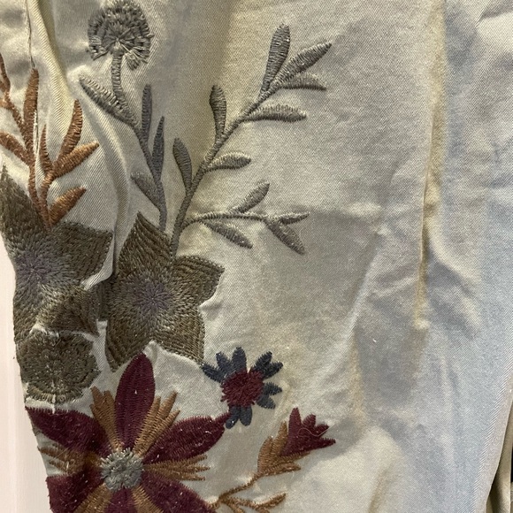 Light Olive Jeans Size 16W Cotton - Picture 3 of 4